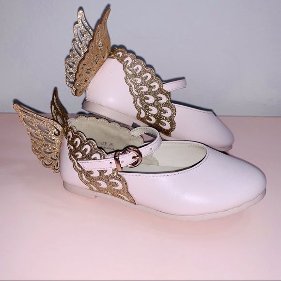 Sophia Webster Other - SW Mini Evangeline Butterfly-Wing Leather Flats